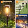 Set of 6 Solar Street Lights, IP65 Waterproof, Solar Landscape Lights for Outdoor Decoration, Solar Garden Lights with Auto OnOff Function, Ideal for
