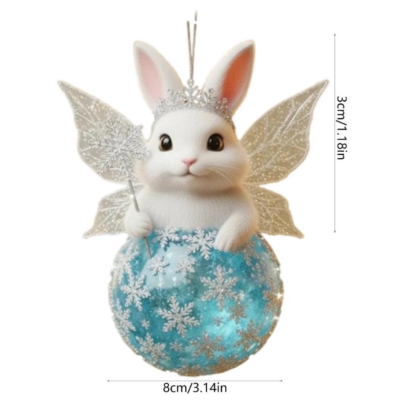 Portable Flat Acrylic Ornament With Hanging Rope For Simple Attachments To Trees Window And Seasonal Displays