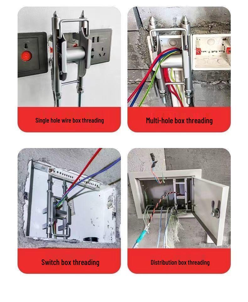 Single-Person Wire Threading Tool for Electricians