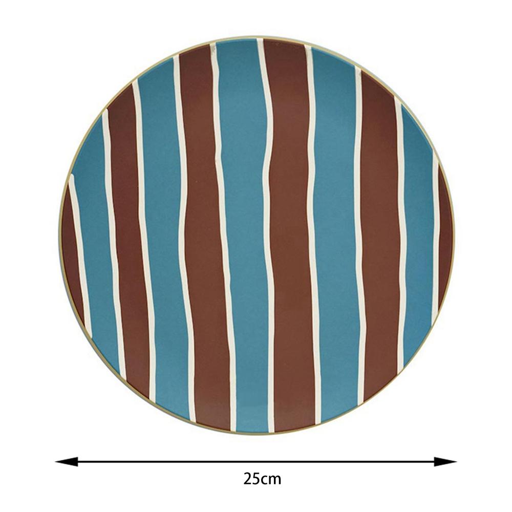 Natural Bamboo Fiber Plates Dinnerware Modern Creative Pattern Reusable Unbreakable Plates