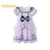 Balabala Girls' Kuromi IP Summer Mesh Dress