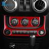 Real Soft Carbon Fiber Sticker For Jeep Wrangler JK JKU 2011 2012 2013 2014 2015 2016 2017 Car AC Cigarette Light Panel Trim