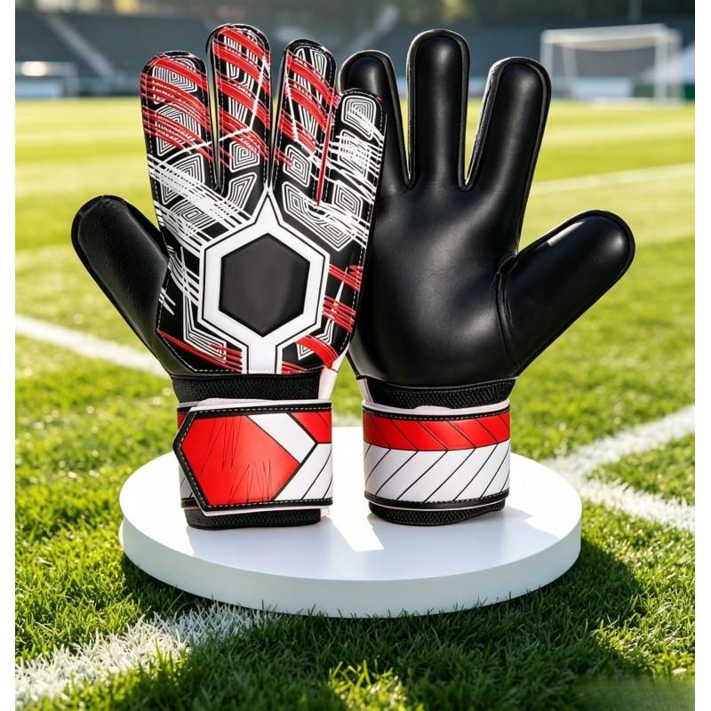 Goalkeeper Gloves Kids Adults Thick Latex Finger Protection Anti-Slip Breathable Soccer Goalie Training Match