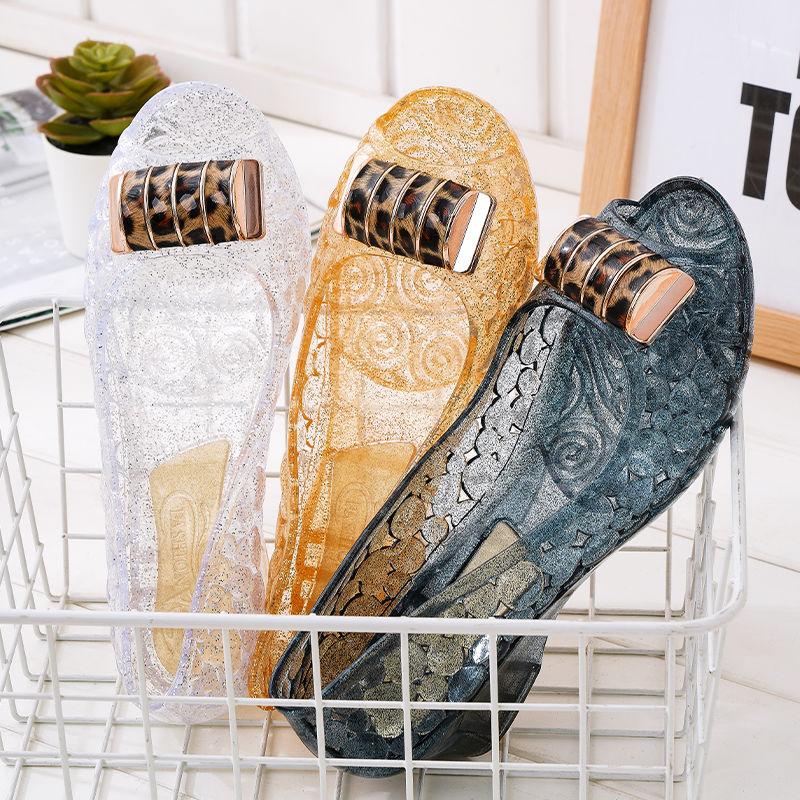 Tägliche Freizeit Kristallschuhe Damen Sandalen Damen Arbeitsschuhe Wasserdicht für Outdoor-Bekleidung an Regentagen