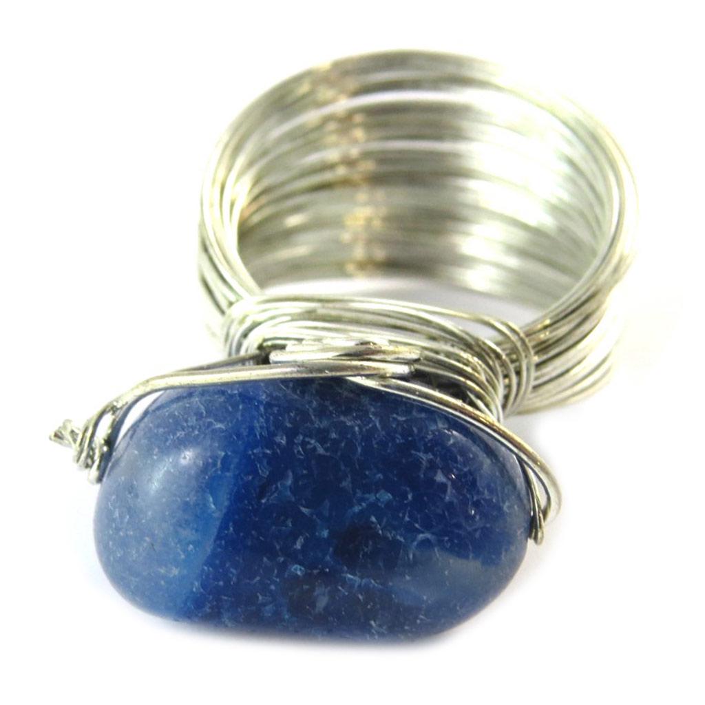 Silverblå 'Mineralia' ring