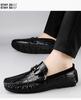 Bean Bean Stylish Men's Retro Genuine Leather Driving Loafers - Soft Sole Casual Shoes