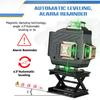 New 6000mAh 16/12/8 line Laser Level 360°Rotary Indoor Outdoor Horizontal Vertical Cross Auto Measuring 4D Adjustable Green Light Self-Leveling