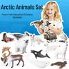 Realistic Arctic Animal Toy Set - Polar Figure Birthday Gift & Cake Decoration