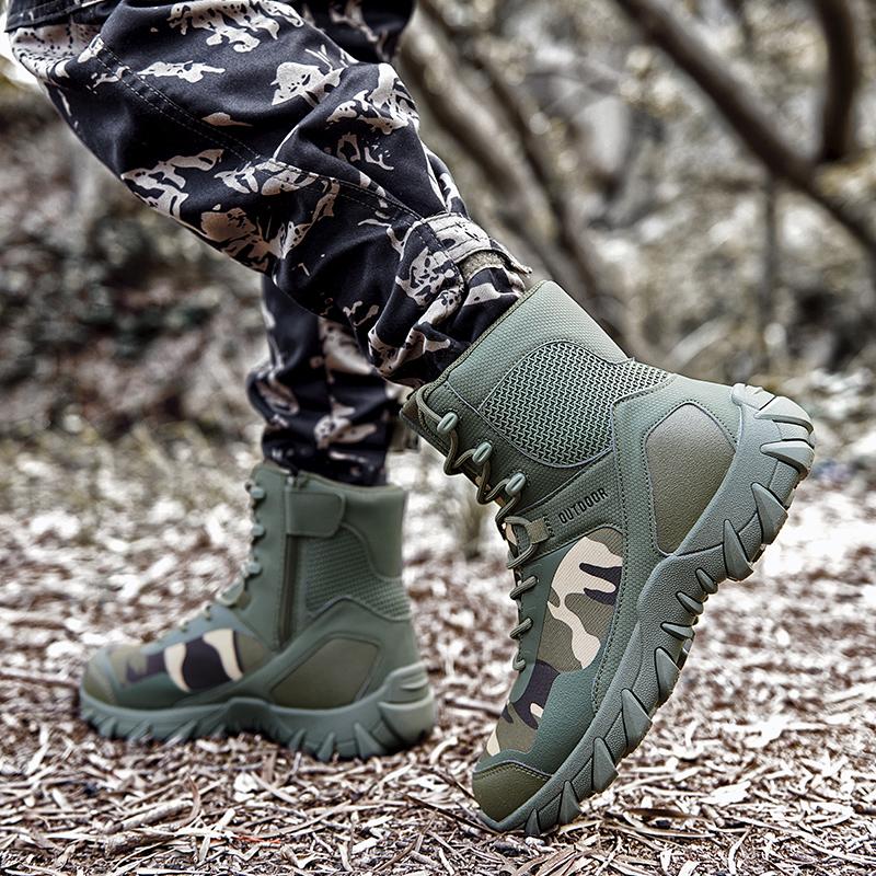 Tactical Boots Men Boots Special Force Desert Combat Boots Outdoor Hiking Boots Ankle Shoes Man Waterproof Work Safty Shoes