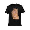 Hamster Meme With Peace Sign TShirt Holiday Simple Tee Shirt