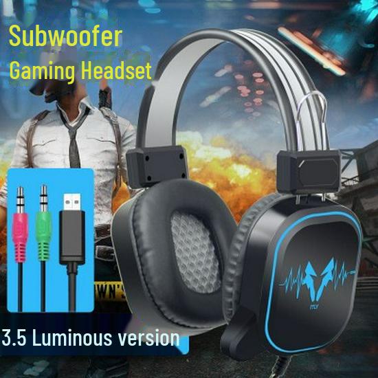 Yidianling H200 Luminous Head-mounted Gaming Headset with Noise Cancelling & Deep Bass
