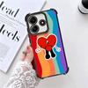 Bad Bunny Heart Plating Phone Case For Xiaomi Redmi Note 14 15 Pro Plus 13 12 11 11S 11T 10 9S 9 5G Anti-Fall Airabag Cover