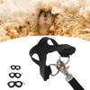 Hamster Harness and Lsh Set Artificial Lther Soft sy To Wr Rat Walking Harness Vest and Lsh Set with Bells