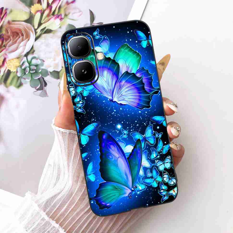 For Infinix Smart 20 4G X6840 X6840B Case Cartoon Cat Dinosaur TPU Black Cover For  Infinix Smart20 smart 20 4G Phone Casing