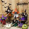 Miniature Halloween Ornaments Plush Hanging Pendant Witch Doll Hanging  Classrooms
