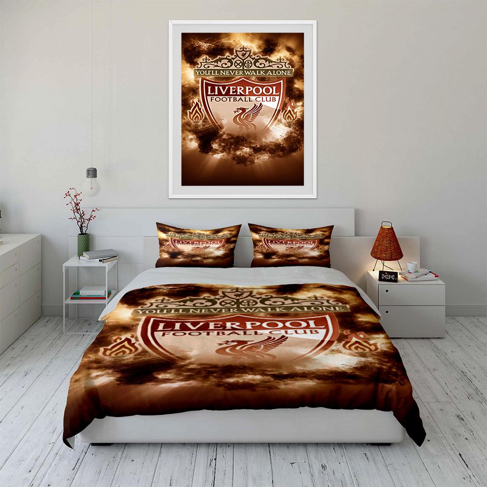 Liverpool Football Club Set Bedding set (1 duvet cover, 2 pillowcases, duvet not included)