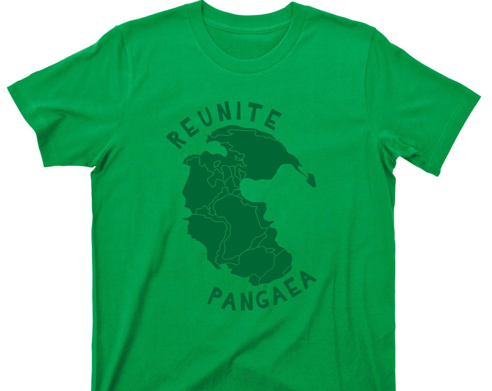 Reunite Pangaea T Shirt - Pangea Supercontinent Graphic TShirt L