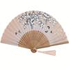 Folding Hand Fan With Tassel Chinese Style Hand Fan For Women Japanese Handheld Fan For Dancing Wedding Decoration Party Favor