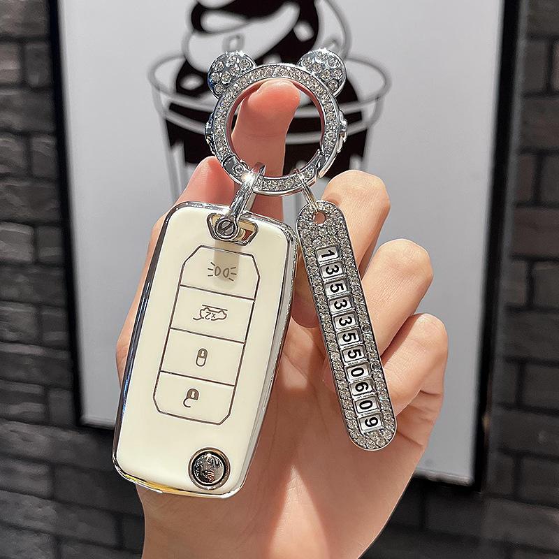 Platí pro Jeep Compass Renegade Originální skládací klíč s dálkovým ovládáním upravený náhradní kryt klíče