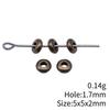 Square Round Mini Spacer Beads Metal Loose Beads For Thin Chain Bracelet Necklace DIY Jewelry Making Supplies For