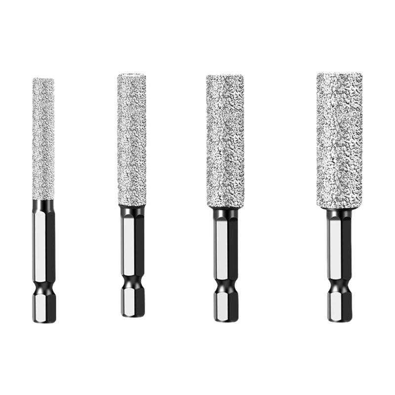 6-12mm Diamonds Drill Bit Set Drilling and Grinding Hexagonal Shank Diamonds Drill Bit Hole Saw for Ceramic Tile Granite