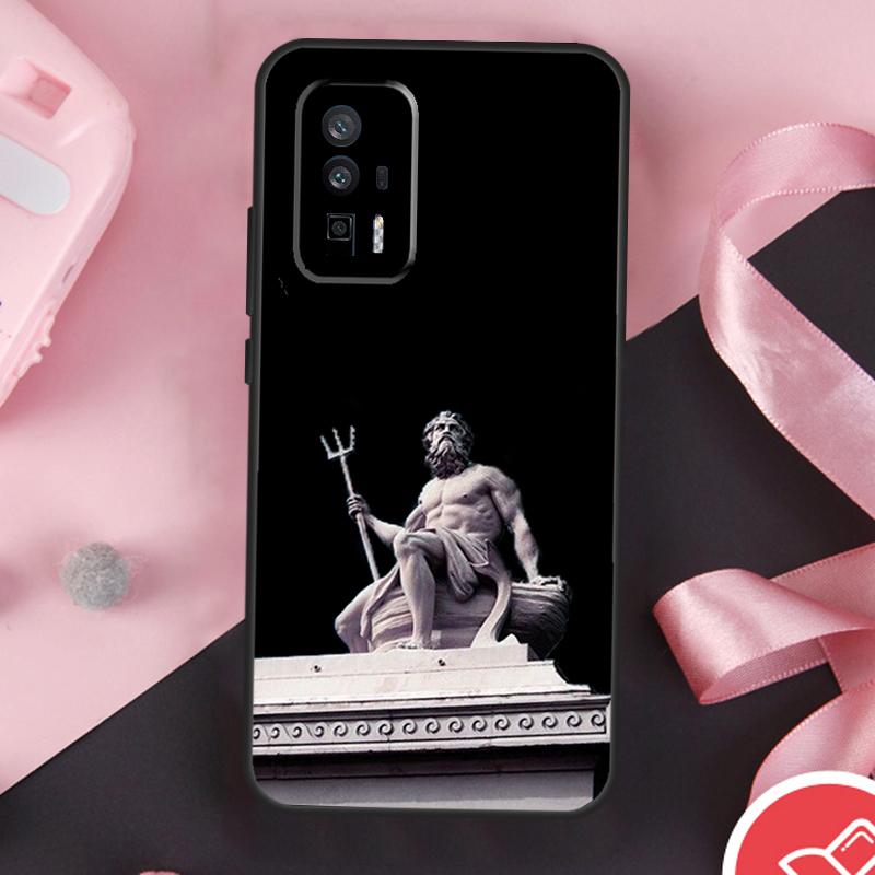 Greek God Statue Face Case For POCO F6 X6 X3 X5 M6 Pro F3 F5 M5s Xiaomi 14 Ultra 13 12 Lite 11T 12T 13T Pro Cover