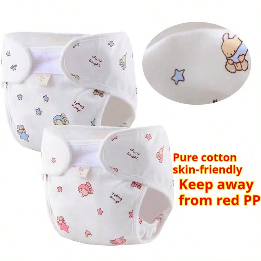 Reusable Breathable Diaper Covers for Boys and Girls, Featuring Leak-proof Barriers and Random Patterns, Suitable for Baby Bath Family Decor Gifts.