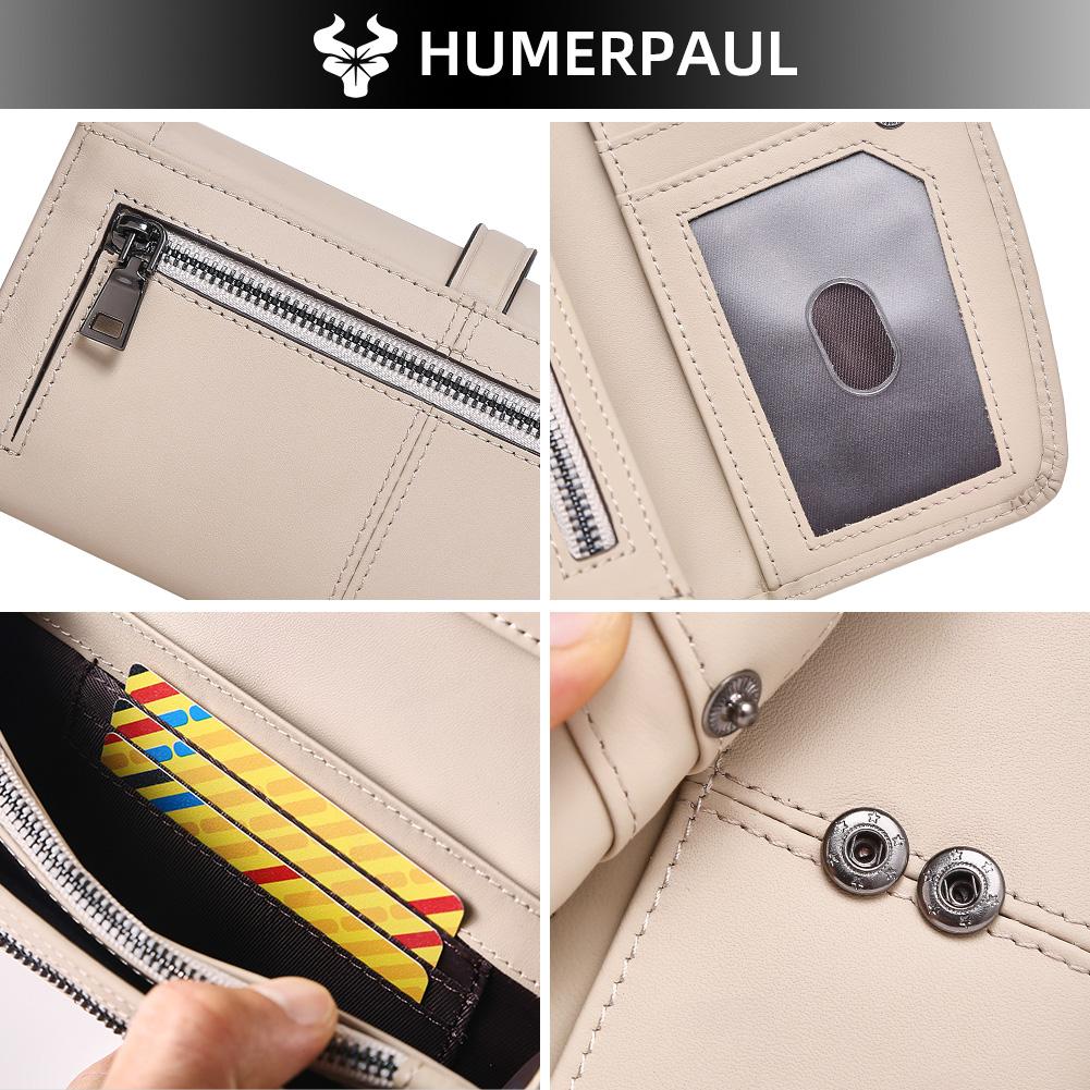 Humerpaul Neue Lange Brieftasche Aus Echtem Leder Frauen Geldbörsen Zipper Geldbörse Mode Hohe Qualität Geldbörsen Trendy Geldbörse Karte Halter Luxus