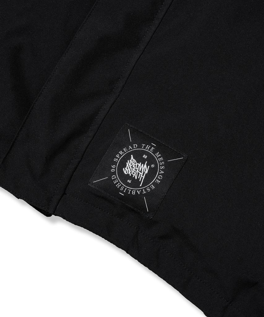 Brownbreath Tag Nylon Shell Hood Jacket - Black