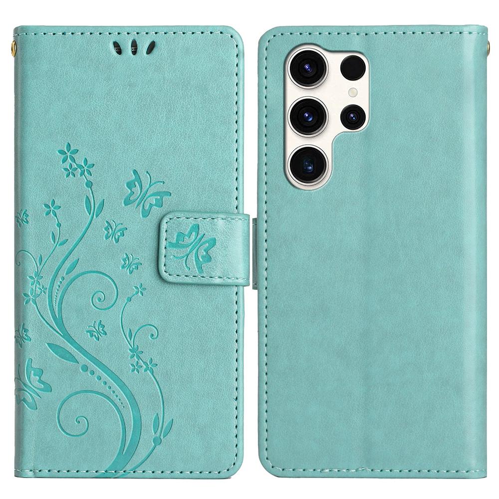 Pro pouzdro Samsung Galaxy S25 Ultra PU kůže Kryt peněženky na telefon s popruhem