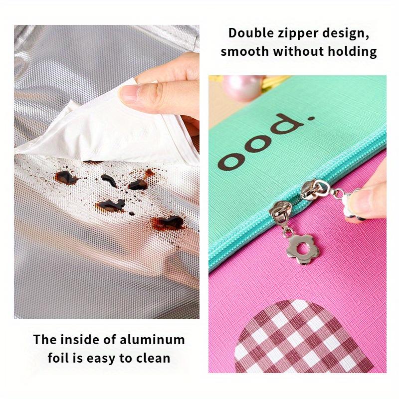 Non Food Contact Adorable House Shaped Insulated Lunch Bag Portable,Large Capacity with Aluminum Foil Lining, Easy to Clean, Vibrant Colors
