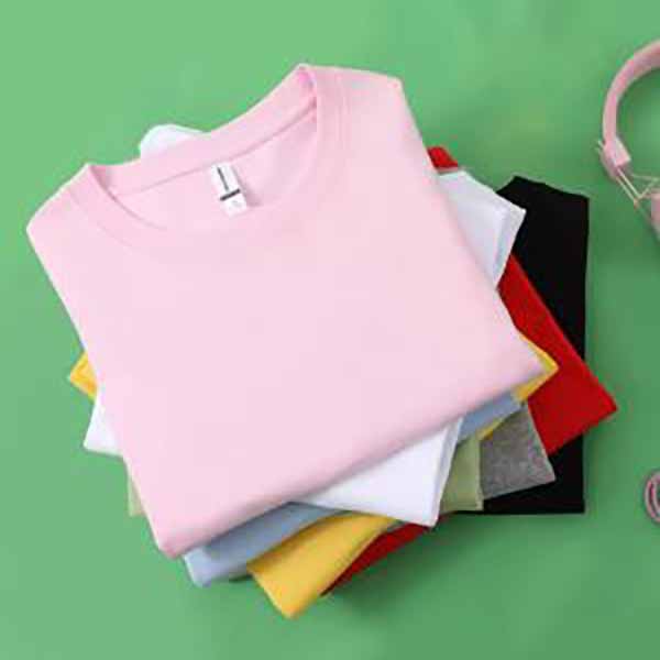 Women's Summer Breathable Plus Size Solid Colour Round Neck Bottom Casual Sports T-Shirt
