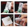 200pcs Eyelash Glue Remover Cotton Wipes Nail Cleaner Lint-Free Paper Pads Eyelash Cleaning Tools
