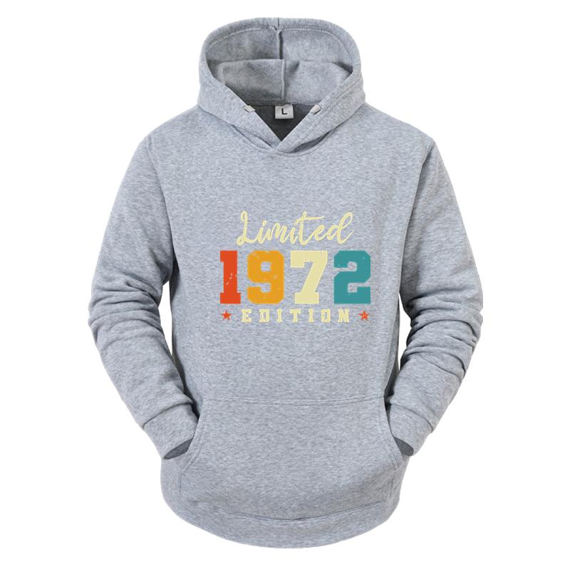 Retro 1972 Limited Edition Retro Fun New Fashion Men And Women Harajuku Y2k Casual Sports Outdoor Street Long Sleeved Pullover