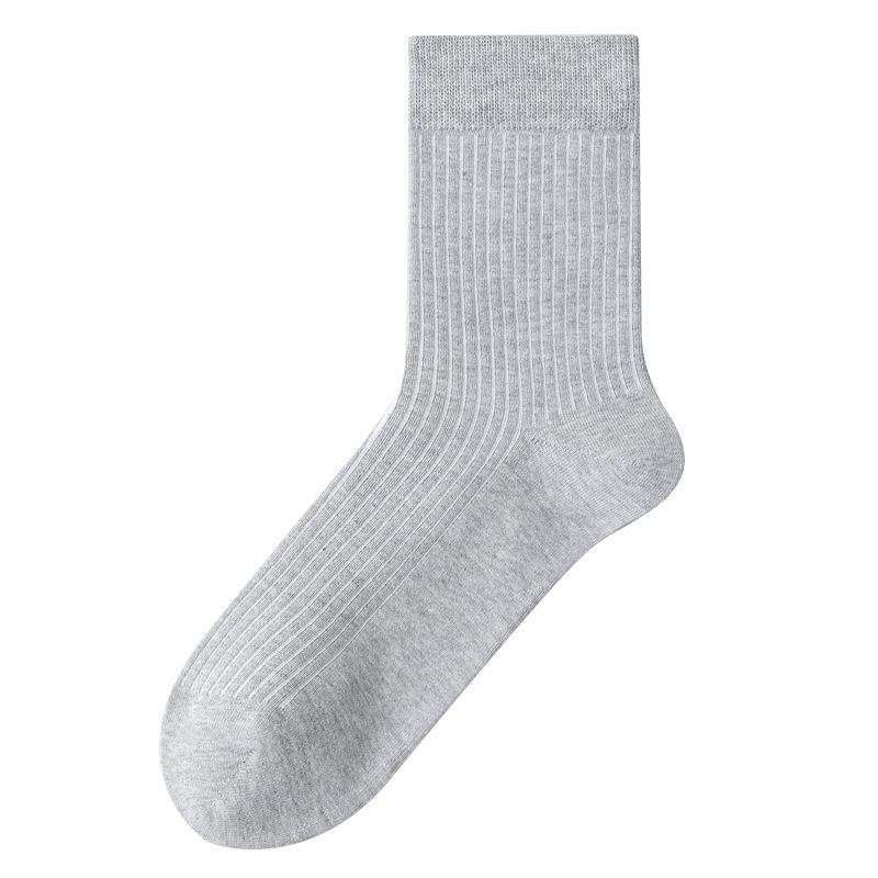Cotton Autumn and Winter Pure Cotton Socks, Men's Mid-calf Anti-odor Winter Thickened Business Long Socks, All Cotton