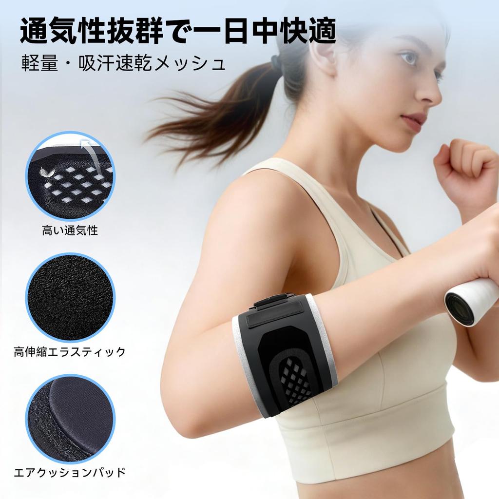 Adjustable Elbow Support for Golf and Air Cushion Compression Lightweight Sports Elbow and for Everyday Use and Exercise and Size M Single Item