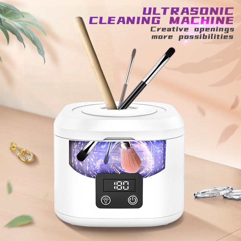 Purple Light Ultrasonic Cleaner for Jewelry, Dentures, Makeup Brushes & More