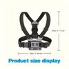 Supporto a pettorina per cellulare con cinghia e clip per action camera POV per Samsung iPhone Plus ecc.