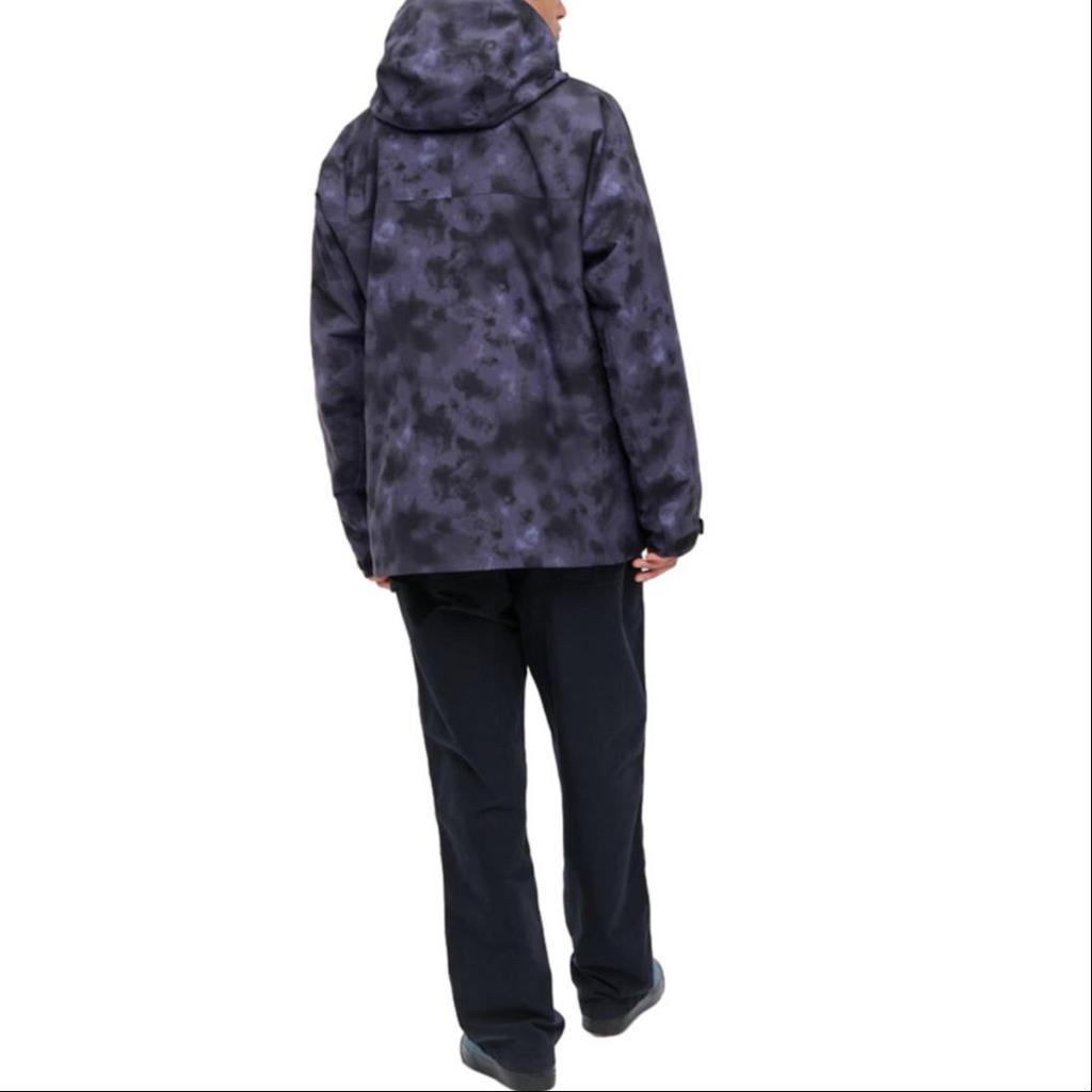 UNIQLO Full Print Hooded Cold Resistant Windproof Long Sleeve Soft Shell Jacket Men jackets Purple 456881-76