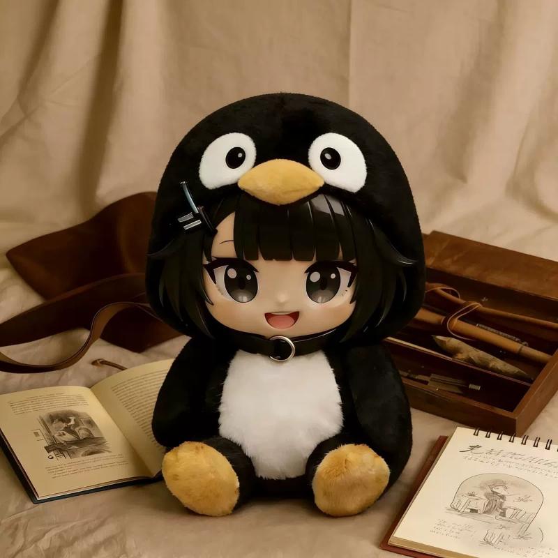 5cm Anime Peripheral Table, Box Decoration, Small Ornaments, Cute Q Version Penguin, Gugugaga Doll, Anime Doll