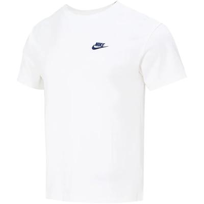 American Retro Brand Logo Print Breathable Comfortable Sports Crew Neck Short Sleeve T-Shirt Men T-Shirts White FN3698-100