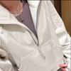 Half Zipper Short Sweater Womens Spring Autumn and Winter Updated Polo Stand-up Collar Pullover Relaxed Fit American Active Top