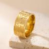EUEAVAN Mysterious Ancient Egyptian Symbol Ring Stainless Steel Ankh Cross Eye of Horus Sphinx Rings Vintage Amulet Jewelry Gift