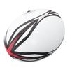 Number 9 Rugby Ball Inflatable Practice Ball High Elasticity PVC Rugby Ball for Match and Daily Training White