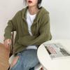 Sweaters Coat Cardigan for Women Autumn Winter Large Size Solid Color Loose Long Sleeve Knit Sweaters Coat