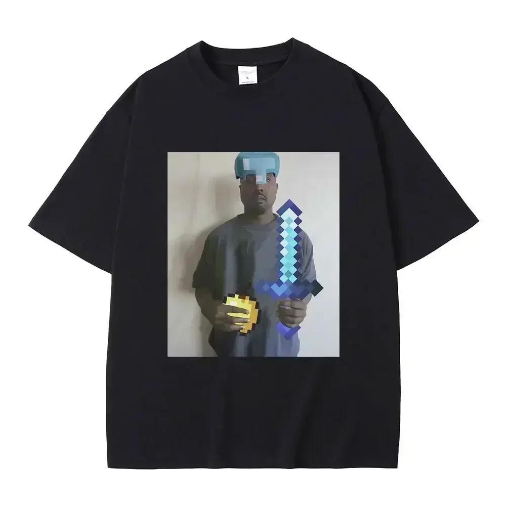Unisex Funny Kanye West Meme T-Shirt Women Vintage Hip Hop Rap Style Tshirt Unisex Short Sleeve T Shirt Streetwear Women Clothing