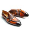 Fashion New Loafers Men Shoes Fashion Original Causal Design Handcrafted Patent Leather Elegant Business Office Monk Buckle Slip On Shoe