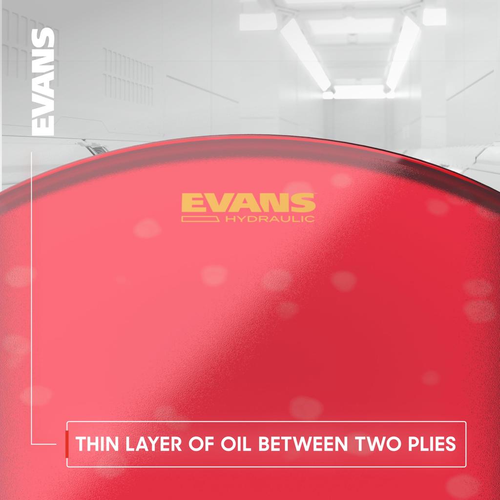 EVANS Hydraulic Blue Drumhead TT14HB / Hydraulic Blue (7mil + 7mil) 14-inch [Official Japanese Product]