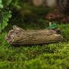 Decorative Garden Owls Mini Simulation Owl Resin Figurine, Lifelike Feather Texture Animal Statue, Weather-Resistant Micro Miniature Figurines
