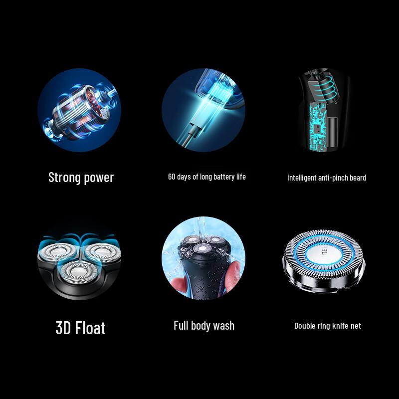 Flyco PS197 Men's Rechargeable Rotary Electric Shaver